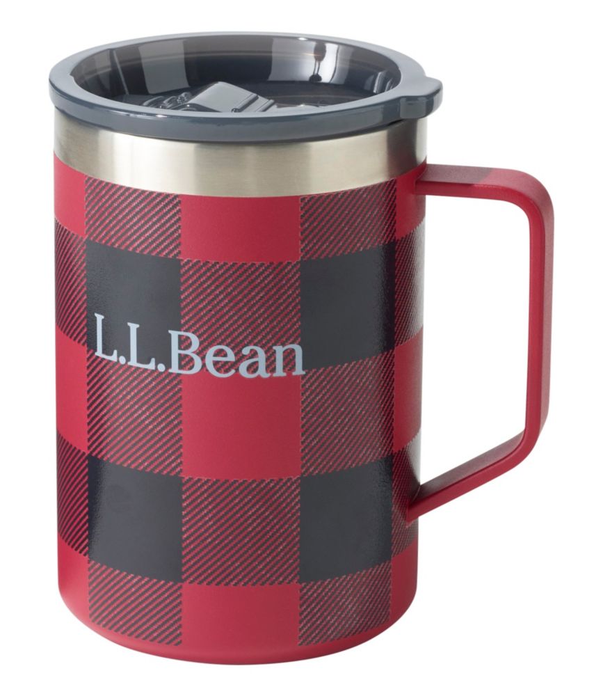 L.L.Bean Insulated Camp Mug, Print, Red Buffalo Plaid, small image number 1