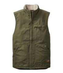 Men's Bean's Performance Fleece-Lined Windbreaker Vest | Vests at 