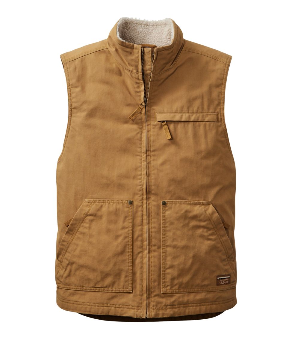Men's Utility Vest Marsh Brown Small, Cotton/Nylon | L.L.Bean