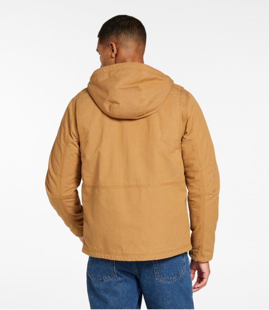 Men's Bean's Insulated Utility Hoodie, Marsh Brown, small image number 3