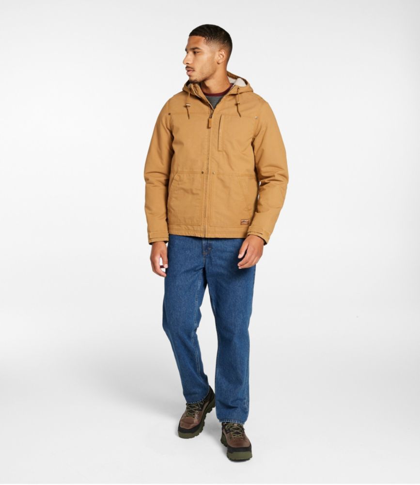 Men's Bean's Insulated Utility Hoodie, Marsh Brown, small image number 4