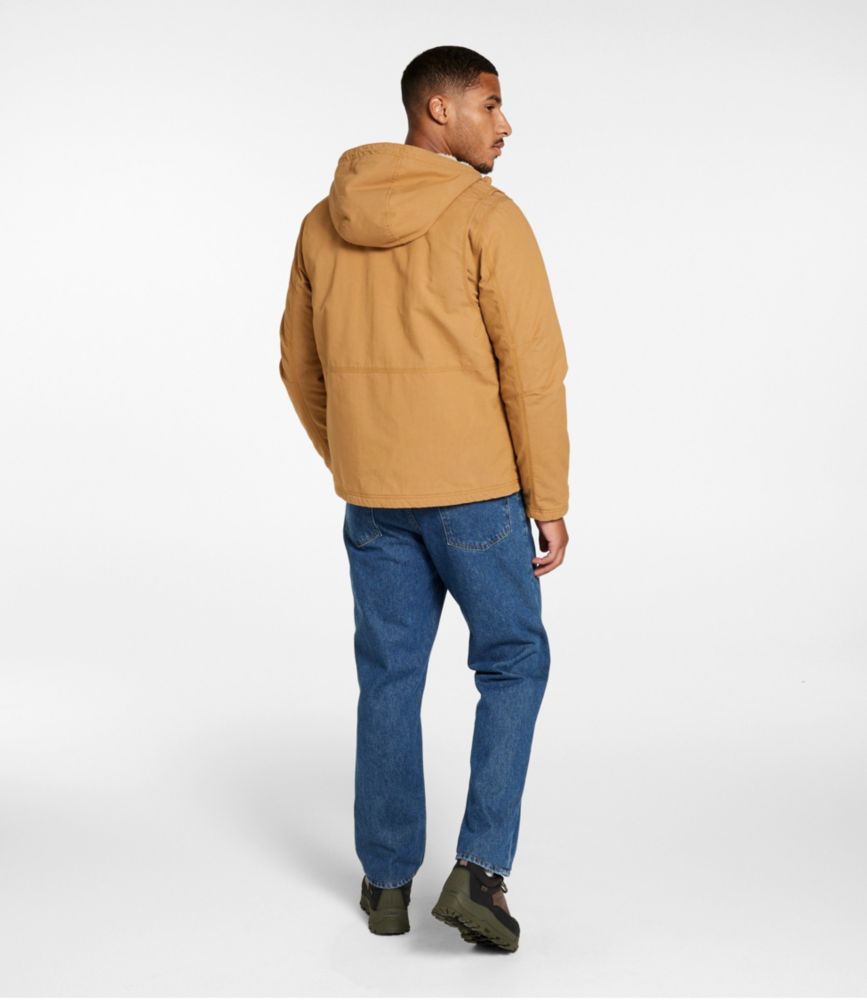 Men's Bean's Utility Hoodie, Marsh Brown, small image number 5