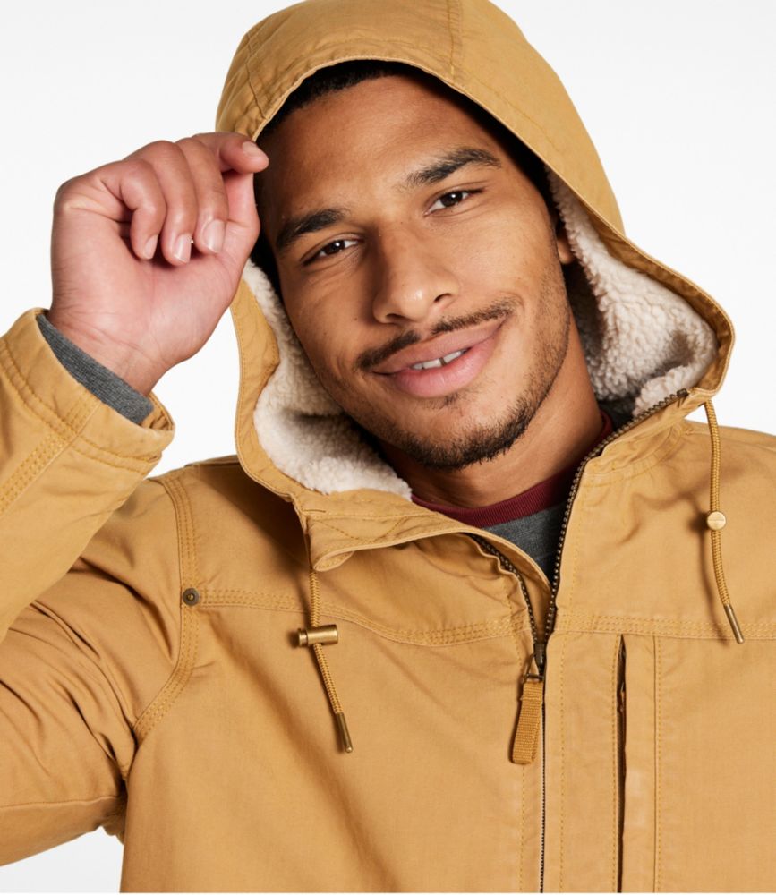 Men's Bean's Insulated Utility Hoodie, Marsh Brown, small image number 6