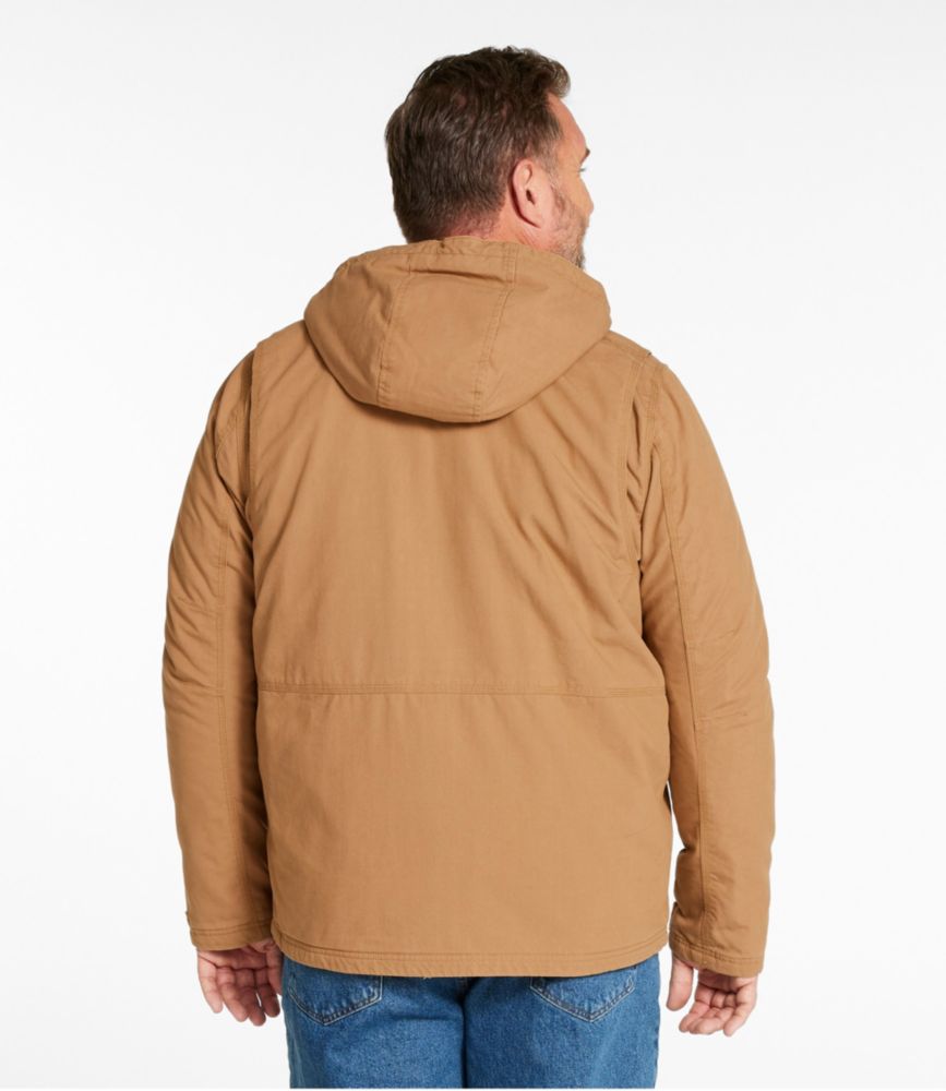 Men's Bean's Insulated Utility Hoodie, Marsh Brown, small image number 8