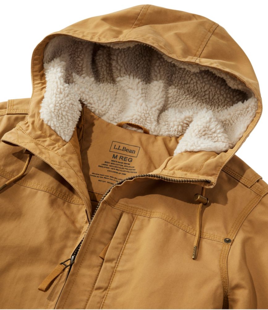 Men's Bean's Insulated Utility Hoodie, Marsh Brown, small image number 14