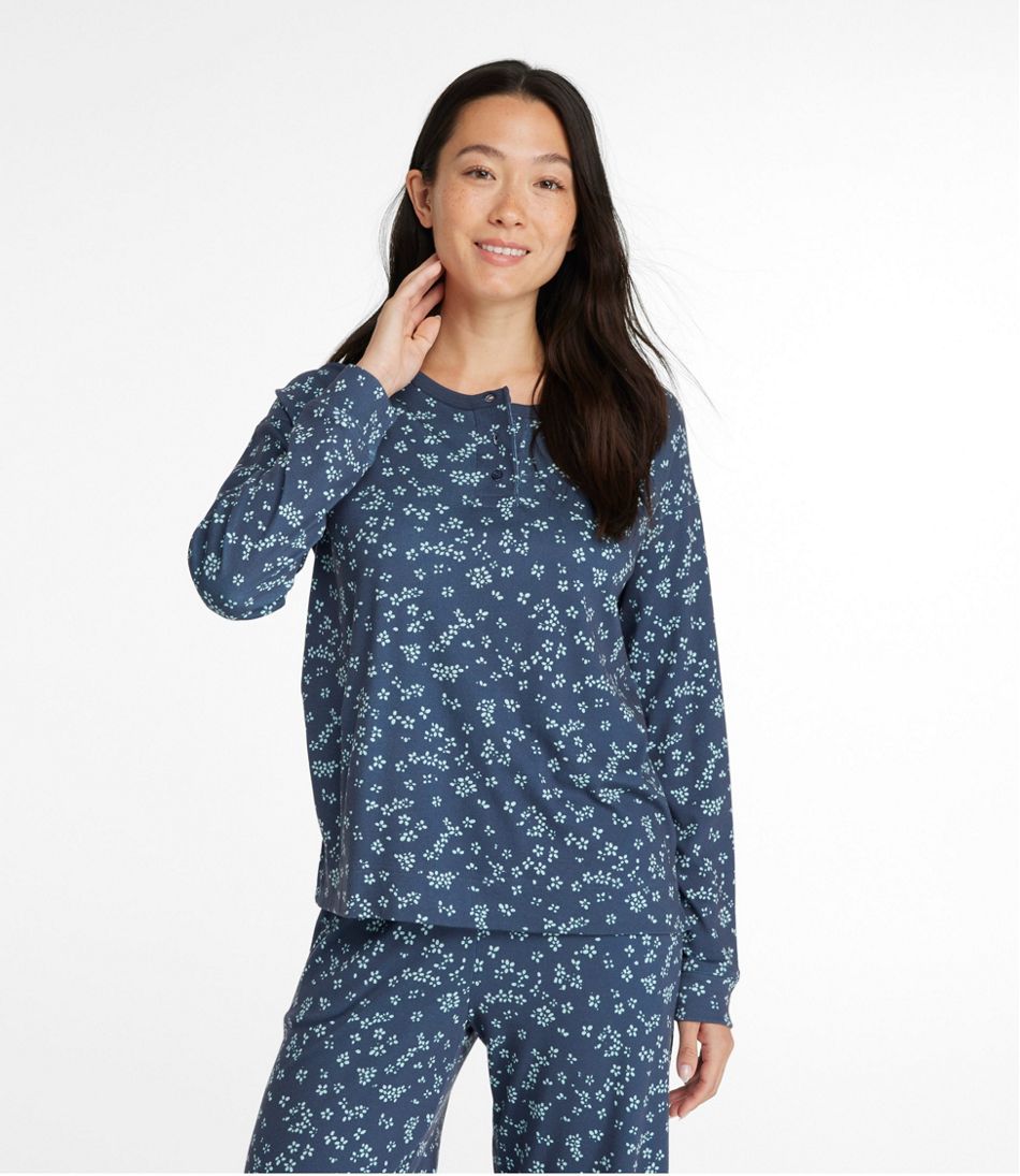 Organic Cotton Henley Knit Nightgown