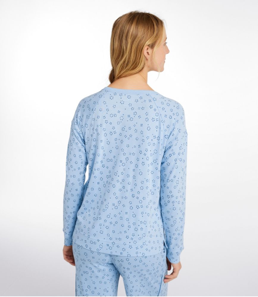 Women's Restorative Sleepwear, Long-Sleeve Henley Print