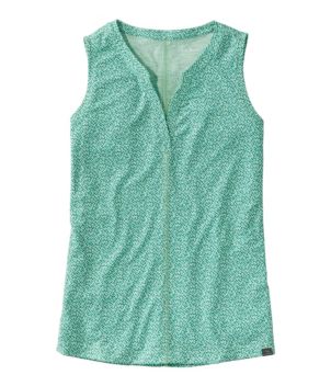 Women's Streamside Tank, Splitneck Print