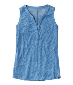 Women's Streamside Tank, Splitneck Print