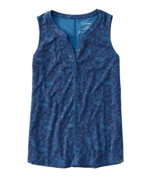 Women's Streamside Tank, Splitneck Print