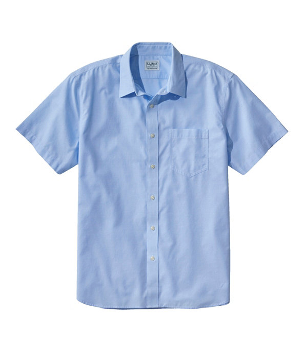 Bean's Everyday Wrinkle-Free-Shirt, Short-Sleeve, Dawn Blue, large image number 0
