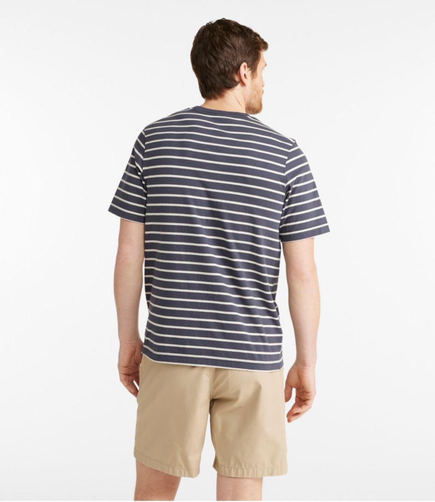 Men's Lakewashed® Organic Cotton Tee, Short-Sleeve, Stripe, , small image number 3