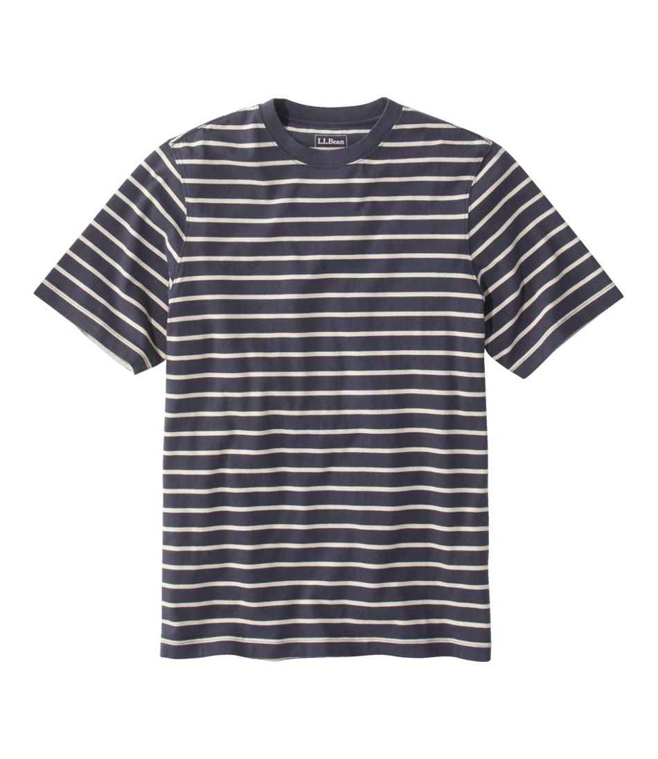 Men\'s Lakewashed Organic Cotton Tee, Short-Sleeve, Stripe | Shirts at