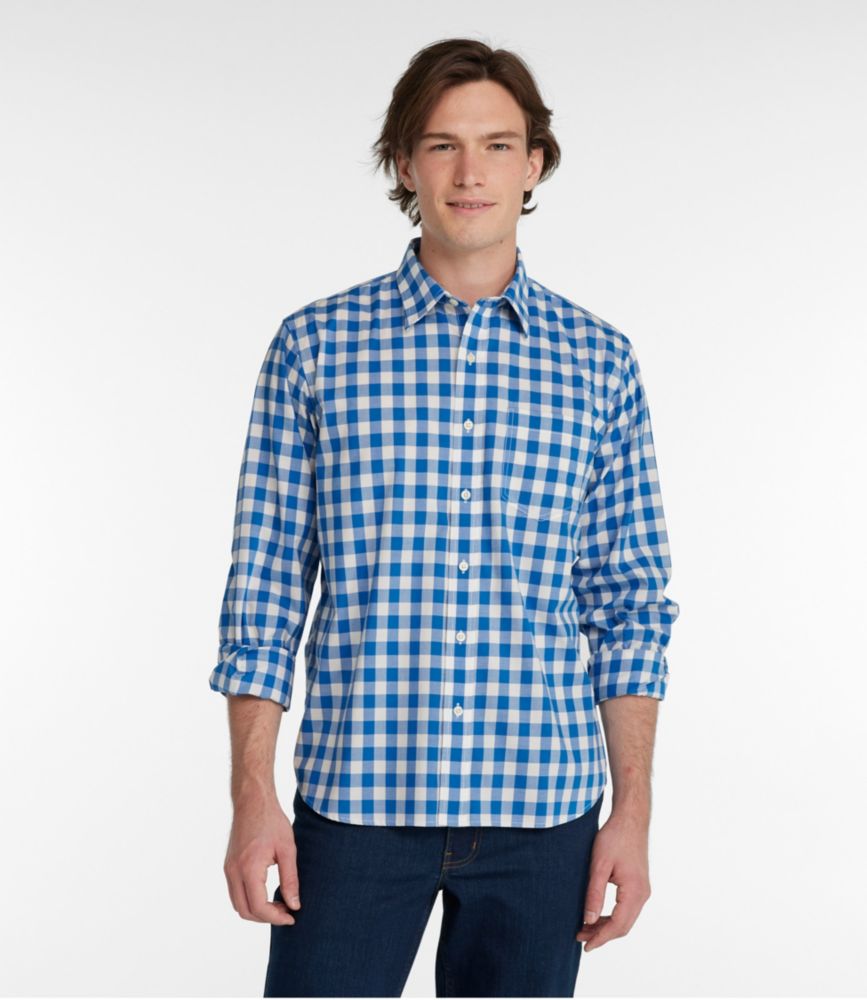 Men's Bean's Wrinkle-Free Everyday Shirt, Traditional Untucked Fit, Plaid, Long-Sleeve