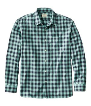 Men's Bean's Wrinkle-Free Everyday Shirt, Traditional Untucked Fit, Plaid, Long-Sleeve