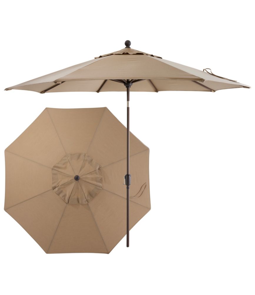 Weather-Resistant 9' Market Umbrella, Push Button