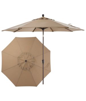 Weather-Resistant 9' Market Umbrella, Push Button