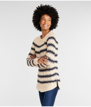 Women's Signature Cotton Fisherman Tunic Sweater, Stripe