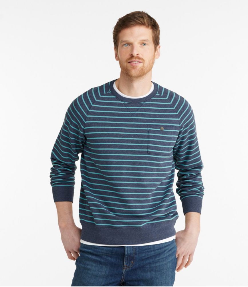 Men's Lakewashed Cotton Crewneck, Stripe, , small image number 2