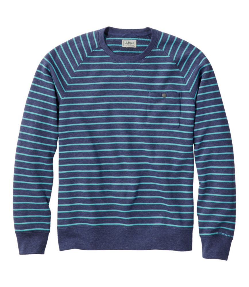 Men's Lakewashed Cotton Crewneck, Stripe, , small image number 1