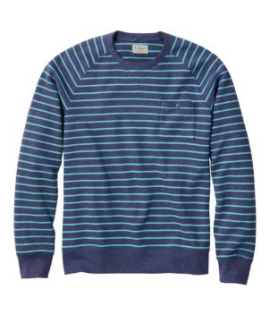 Men's Lakewashed Cotton Crewneck, Stripe