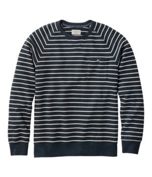 Men's Lakewashed Cotton Crewneck, Stripe