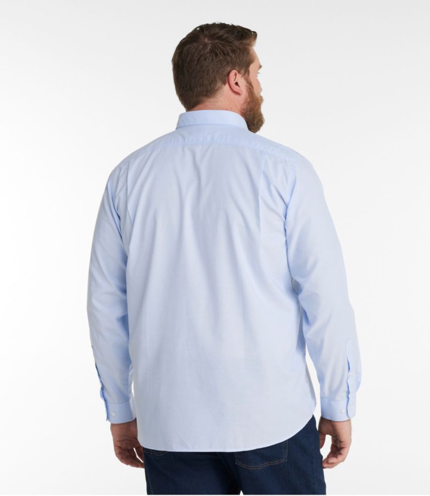Men's Bean's Wrinkle-Free Everyday Shirt, Traditional Untucked Fit, Long-Sleeve, White, small image number 5