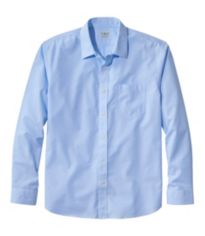 Men's Wrinkle-Free Kennebunk Sport Shirt, Traditional Fit Check Lake Large, Cotton | L.L.Bean