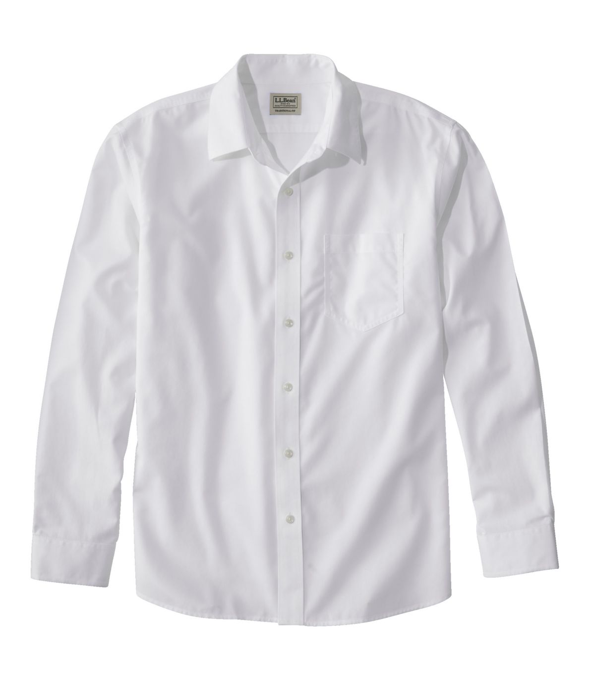 Men's Bean's Wrinkle-Free Everyday Shirt, Traditional Untucked Fit, Long-Sleeve