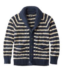 Men's Signature Cotton Fisherman Sweater, Shawl-Collar Cardigan Sweater Navy Medium, Cotton/Cotton Yarns | L.L.Bean