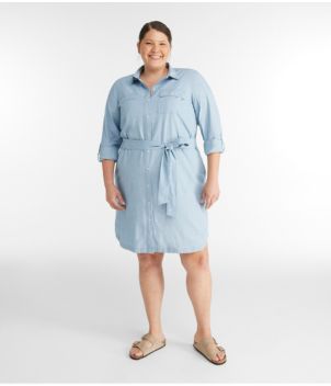 Women's Signature Camp Shirt Dress, Button-Front