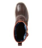 Men's Bean Boots, 10" Engineer Buckle Flannel-Lined