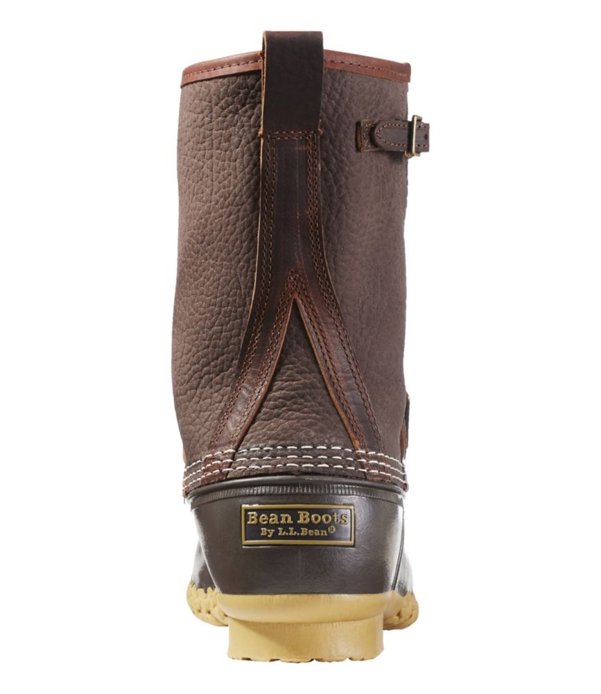 Men's Bean Boots, 10" Engineer Buckle FlannelLined Bean Boots at L.L