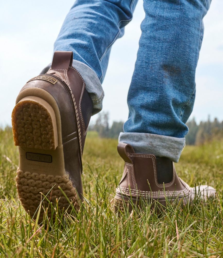 Men's Bean Boots, 6.5" Chelsea, Black/Warm Gray Opaque, small image number 12