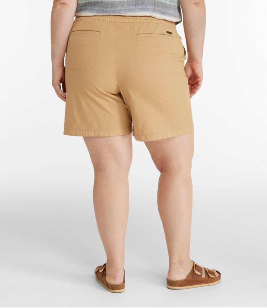 Women's Stretch Ripstop Pull-On Shorts, 7", Katahdin Khaki, small image number 3