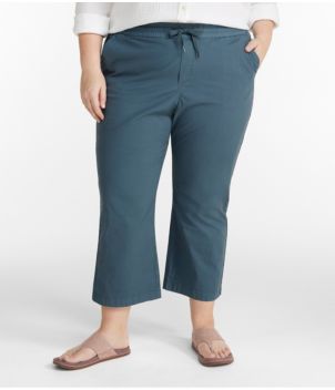 Women's Stretch Ripstop Pull-On Pants, Wide-Leg Ankle