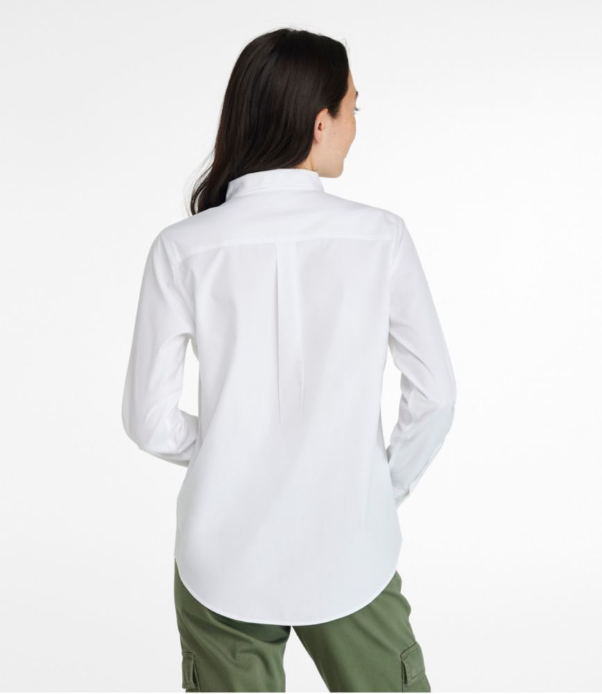 Women's Wrinkle-Free Pinpoint Oxford Shirt, Long-Sleeve Relaxed Fit | Shirts & Button-Downs at L.L.Bean