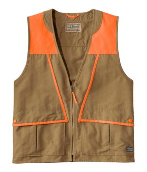 Men's Technical Stretch Upland Shirt with Insect-Repellent Ash/Hunter Orange Small, Synthetic/Nylon | L.L.Bean