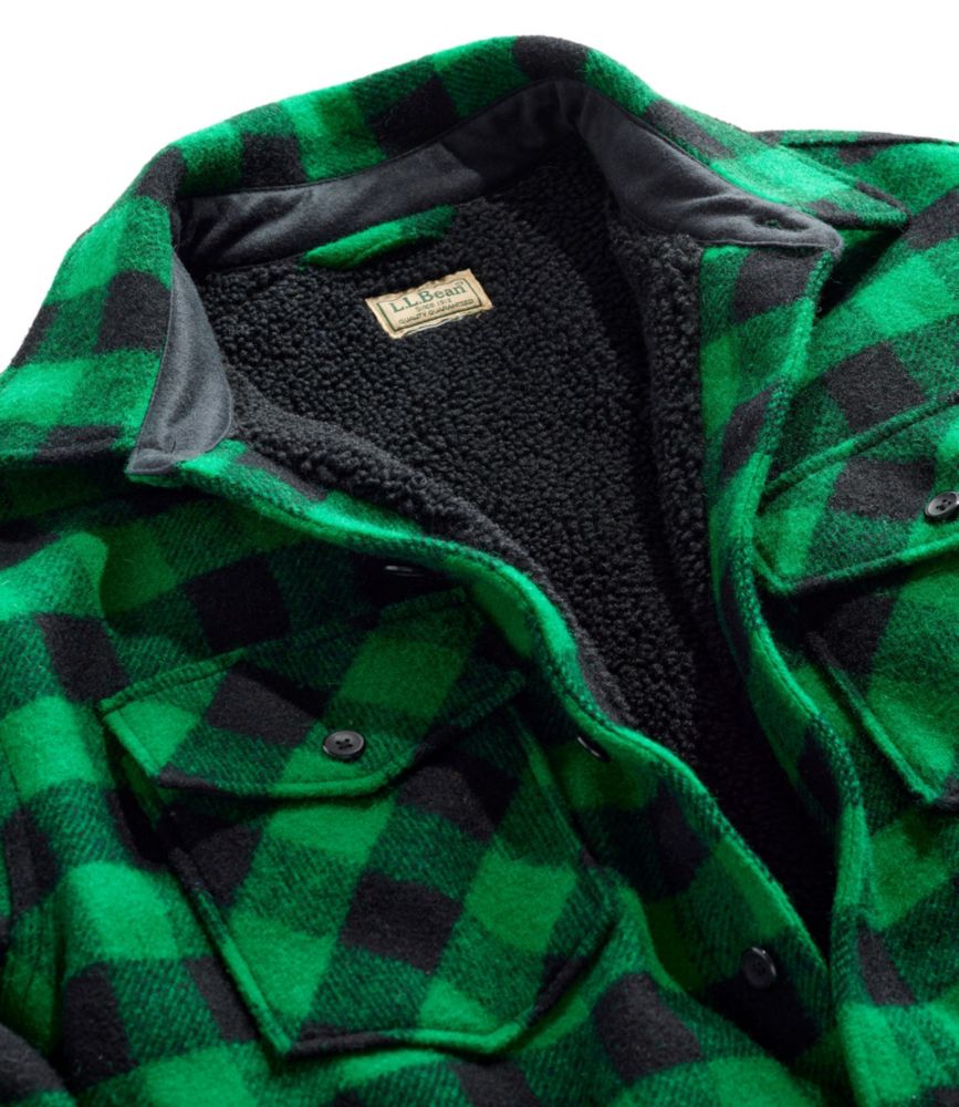 Men's Maine Guide Sherpa Lined Wool Shirt