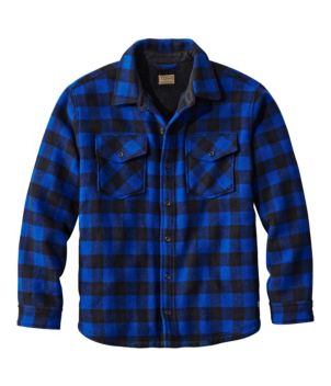 Men's Maine Guide Sherpa Lined Wool Shirt