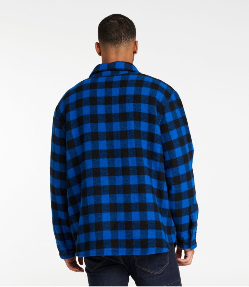 Men's Maine Guide Sherpa Lined Wool Shirt