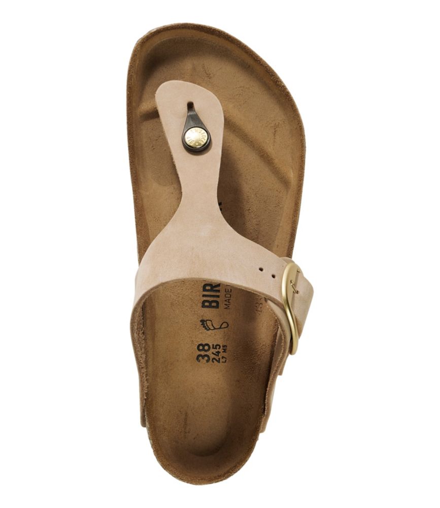 Women's Birkenstock Big Buckle Gizeh Sandals, Nubuck