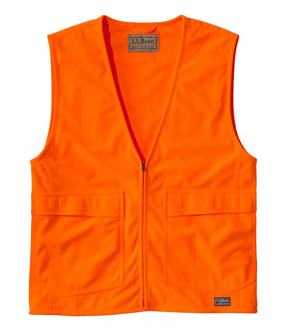 Men's Ridge Runner Hunter's Vest Hunter Orange MExtra Large, Polartec | L.L.Bean