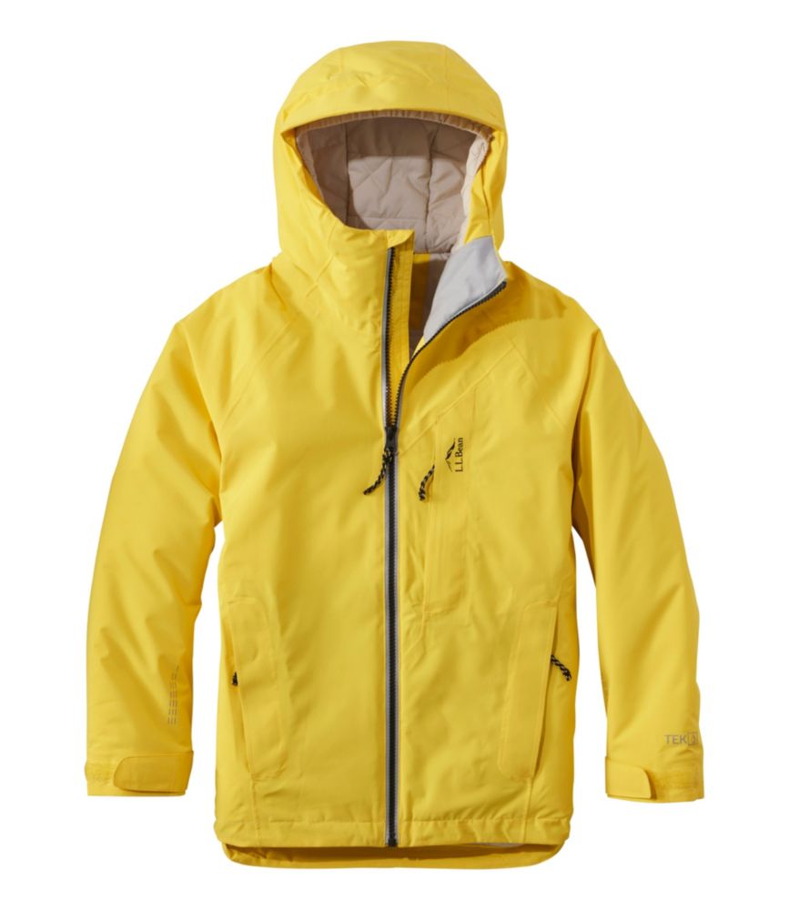 Kids' Waterproof Lightweight Insulated Jacket, Aztec Yellow, small image number 1