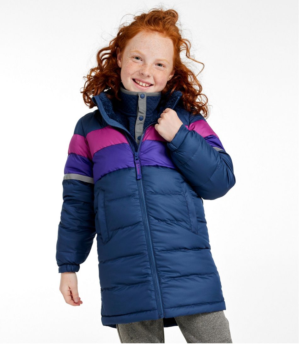 Kids' Bean's Down Coat, Colorblock | Jackets & Vests at L.L.Bean