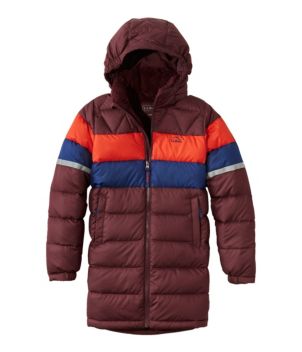 Kids' Bean's Down Coat, Colorblock