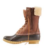 Women's Bean Boots, 10" Shearling-Lined Insulated Side Zip