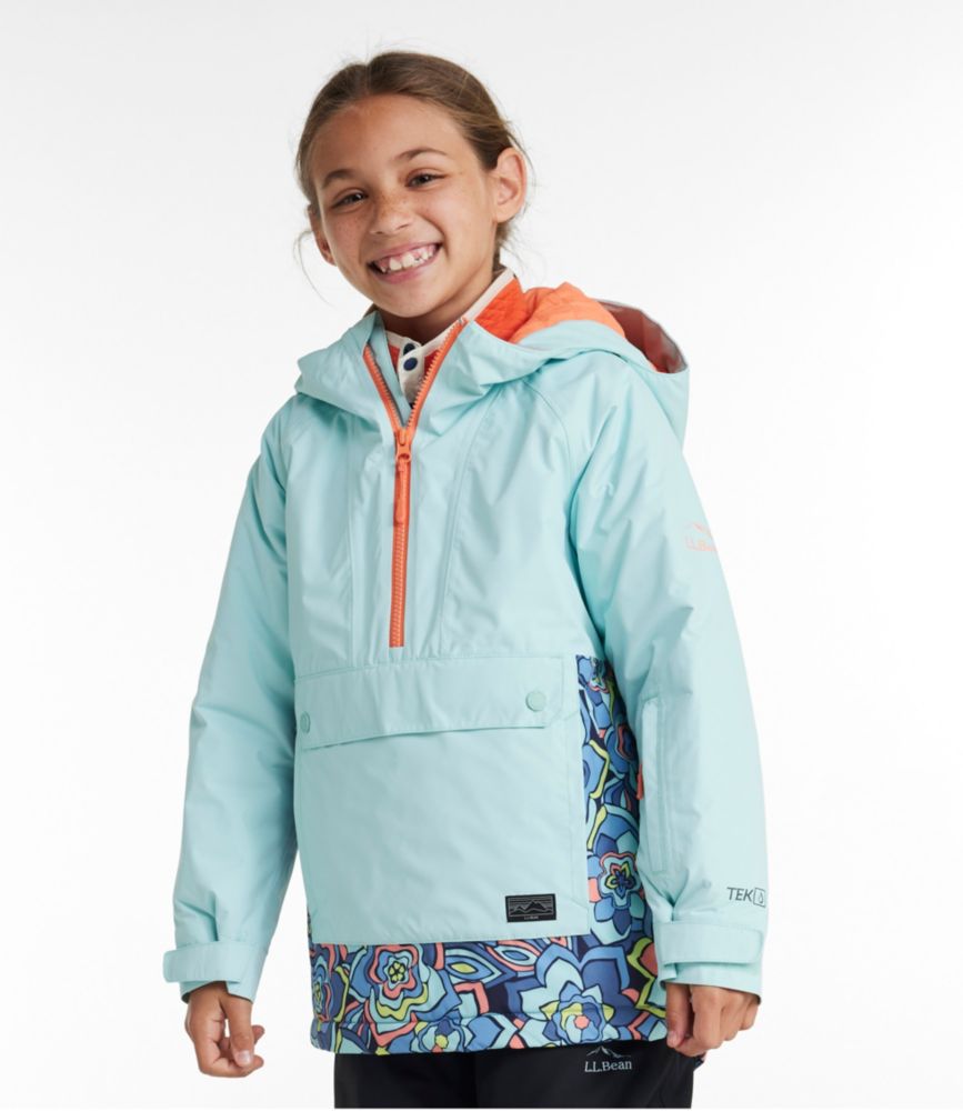 Kids' Wildcat Waterproof Ski Jacket, Anorak, Wild Salmon Flower Power, small image number 2