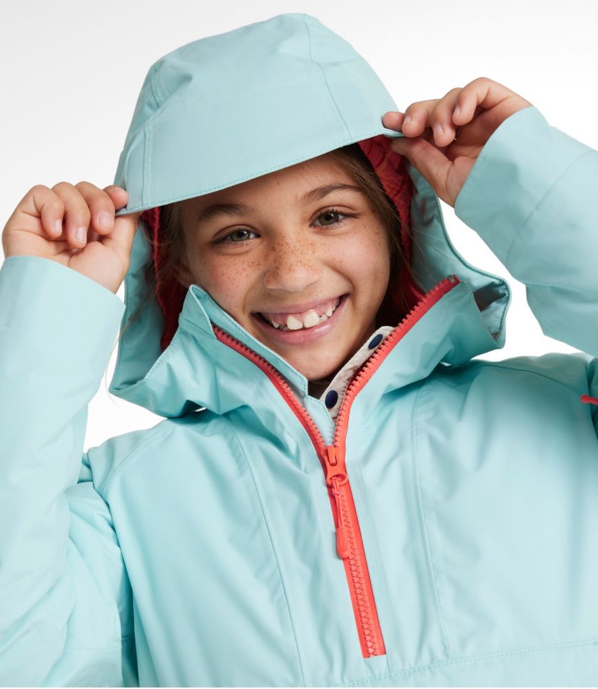 Kids' Wildcat Waterproof Ski Jacket, Anorak, Black/Medium Blue, small image number 3