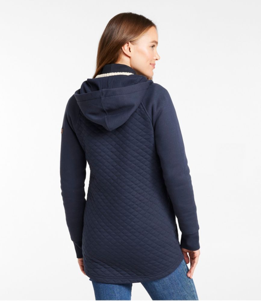 Quilted hoodie women's hotsell